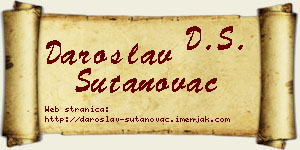 Daroslav Šutanovac vizit kartica